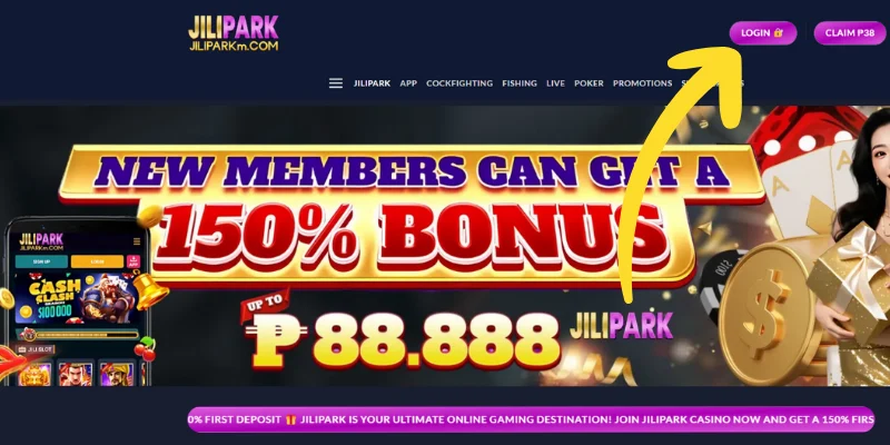 Click the Login button