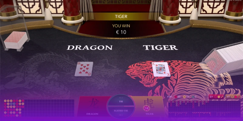 Playing a Round of Dragon Tiger