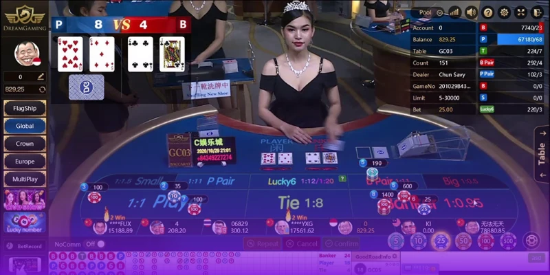 Typical Casino Games at DG